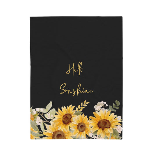 Hello Sunshine - Velveteen Plush Blanket