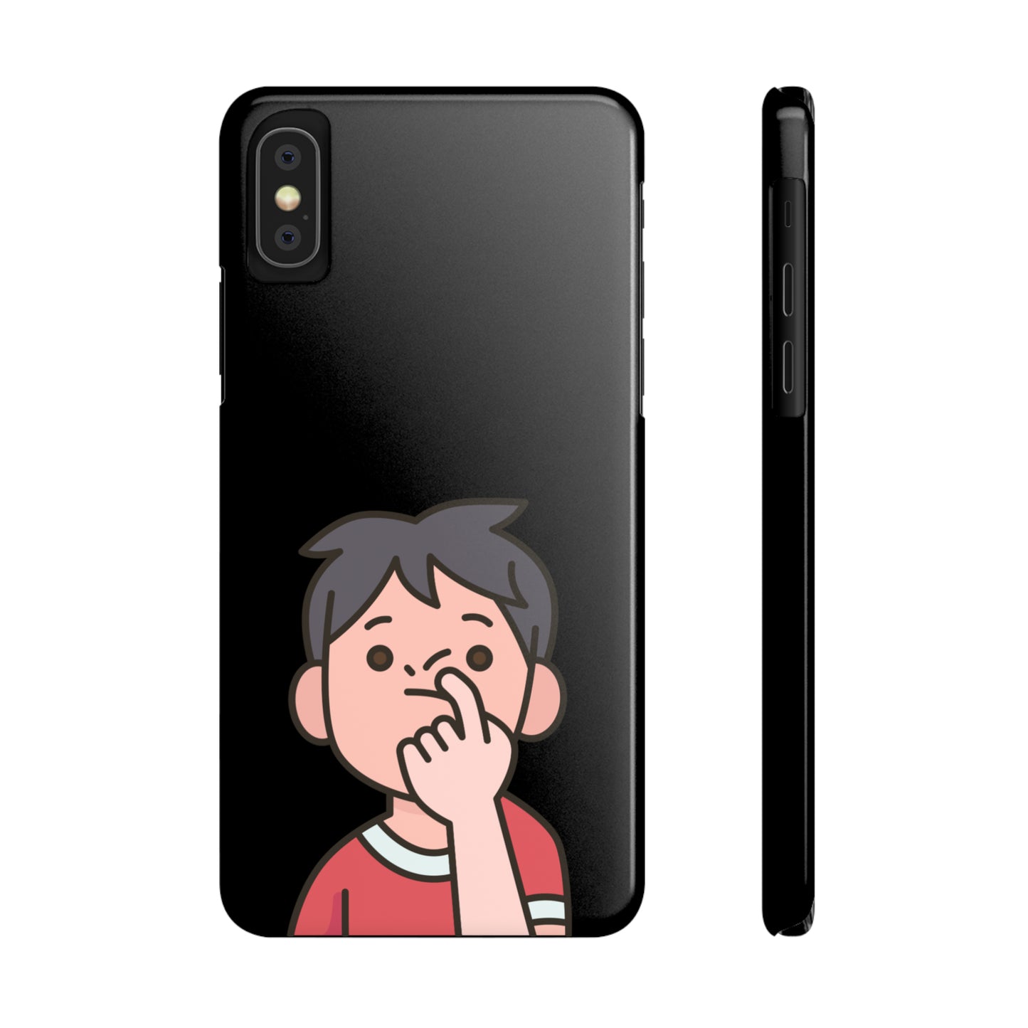 Silly Slim Phone Cases - Boy Picking Nose