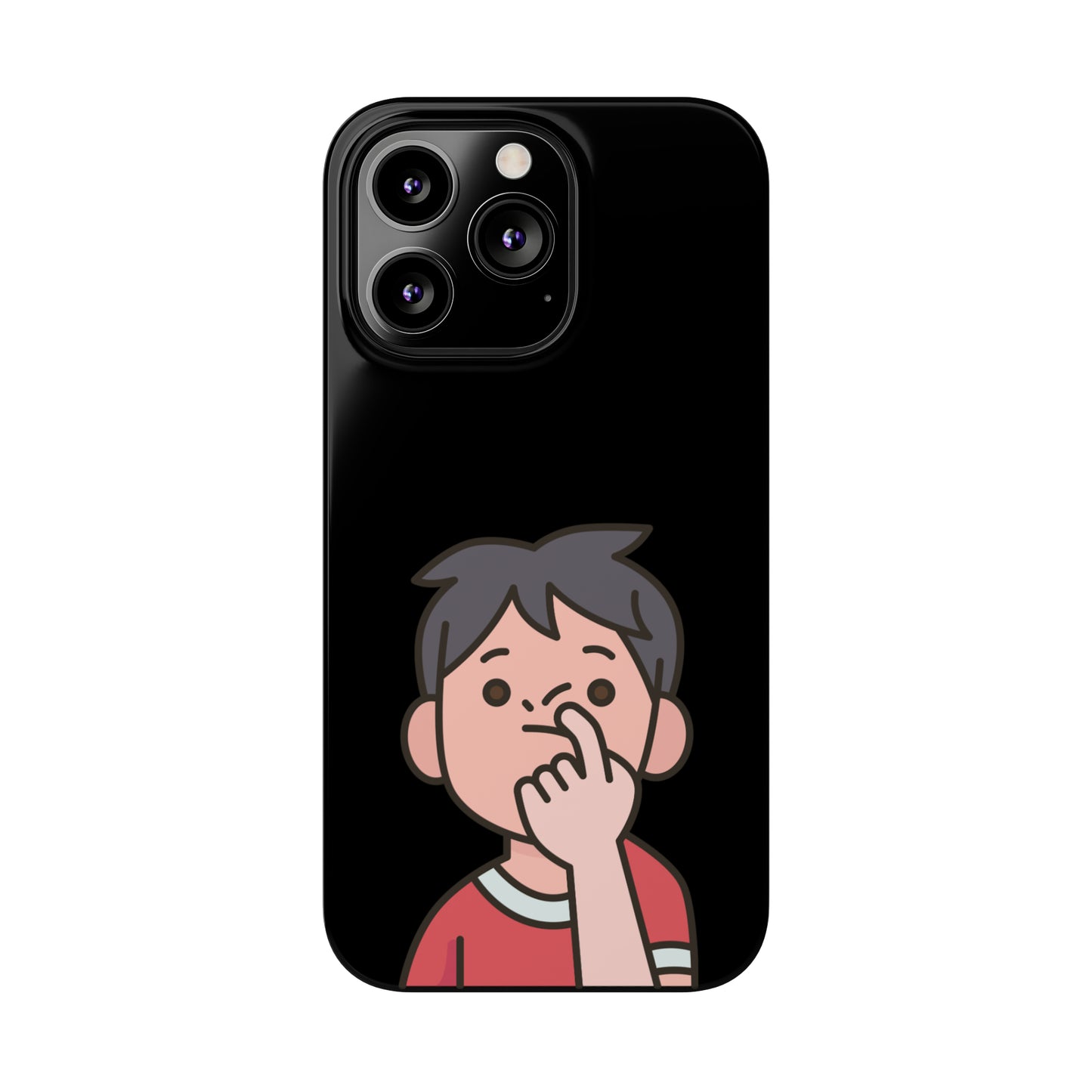 Silly Slim Phone Cases - Boy Picking Nose