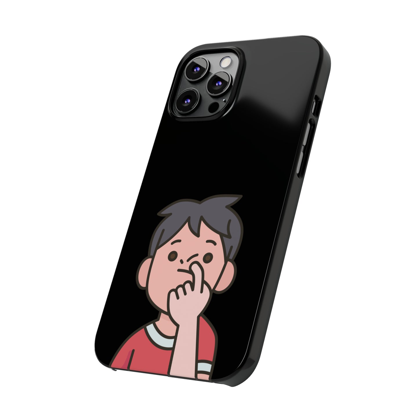 Silly Slim Phone Cases - Boy Picking Nose