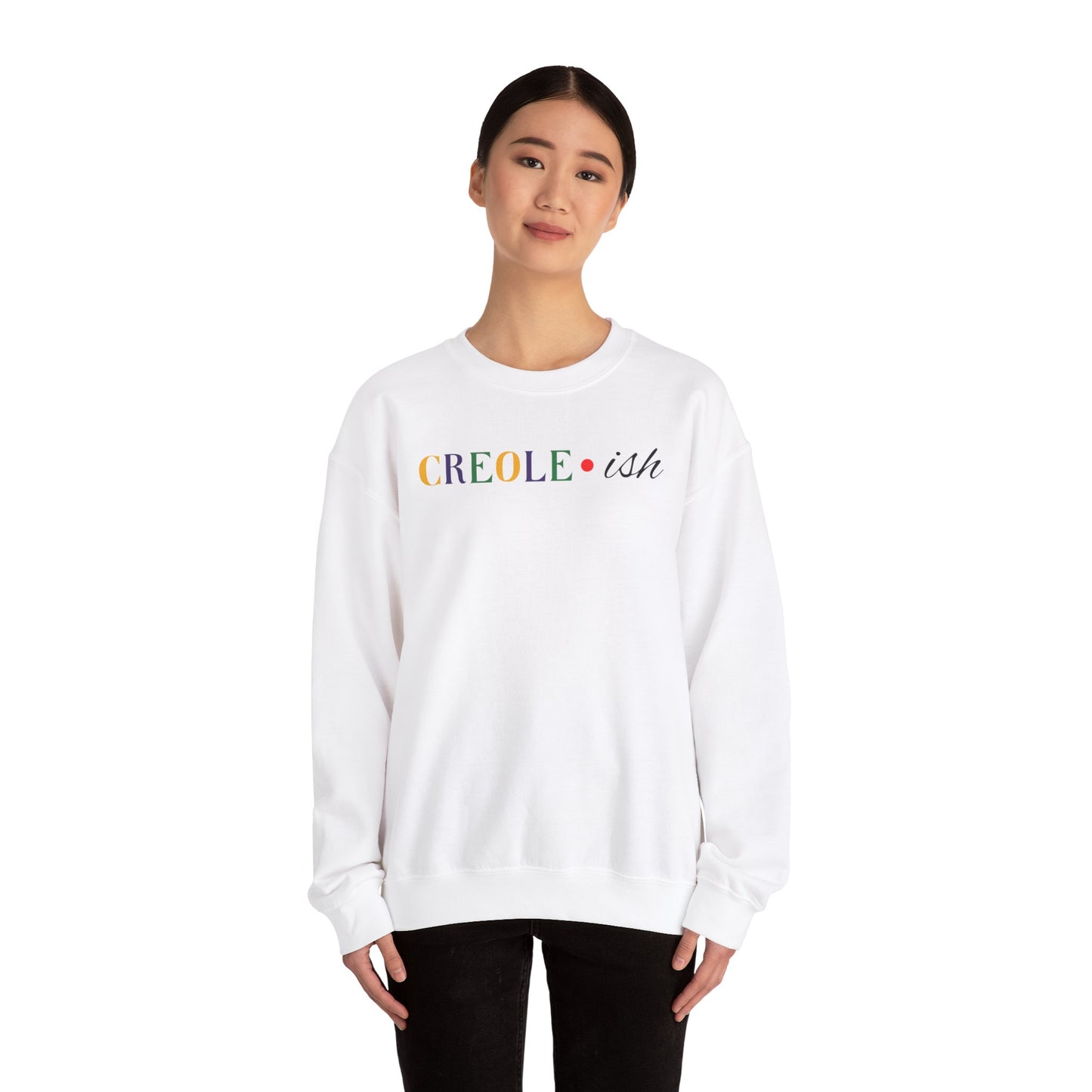 Creole * ish - Unisex Heavy Blend™ Crewneck Sweatshirt - Local Jargon - Louisiana