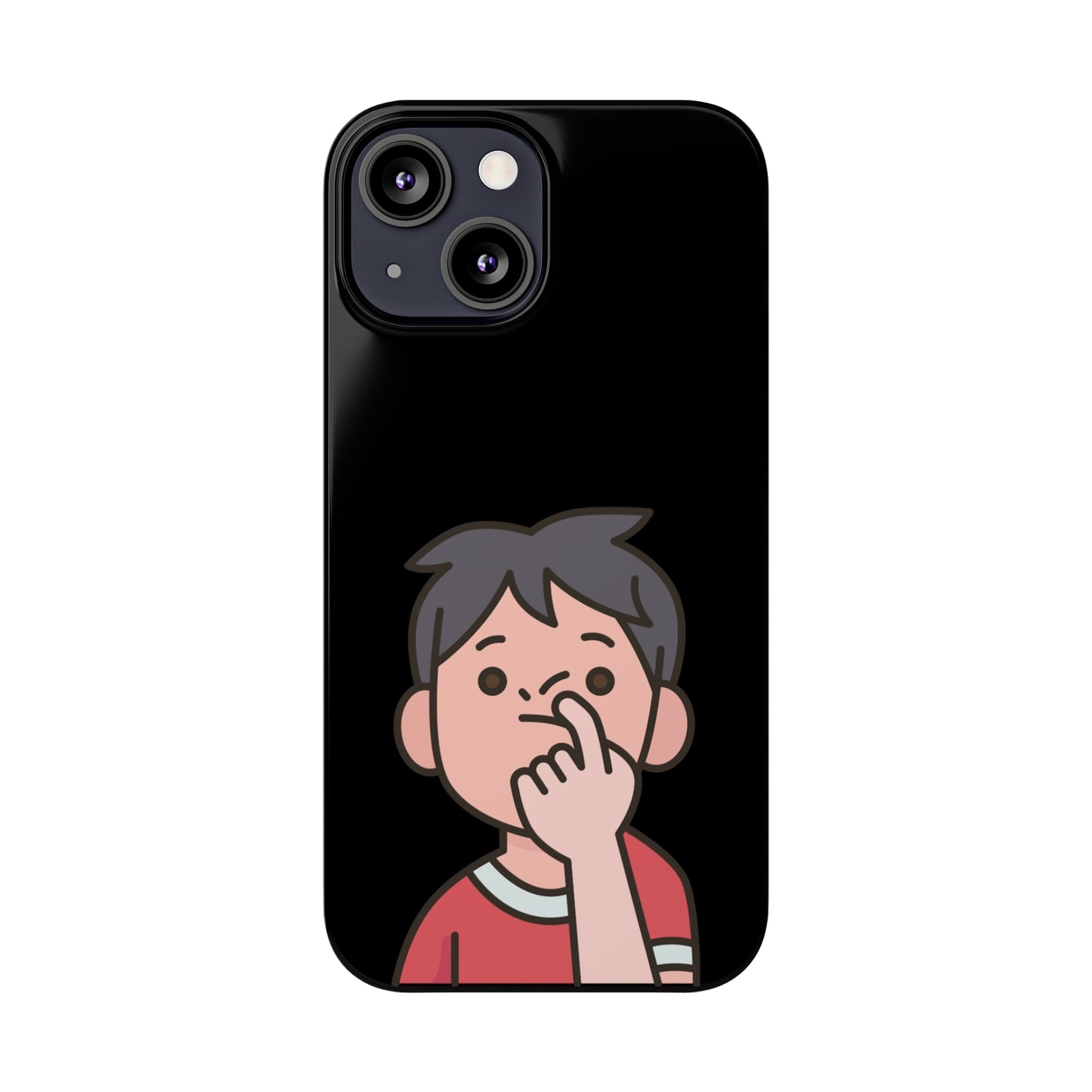 Silly Slim Phone Cases - Boy Picking Nose