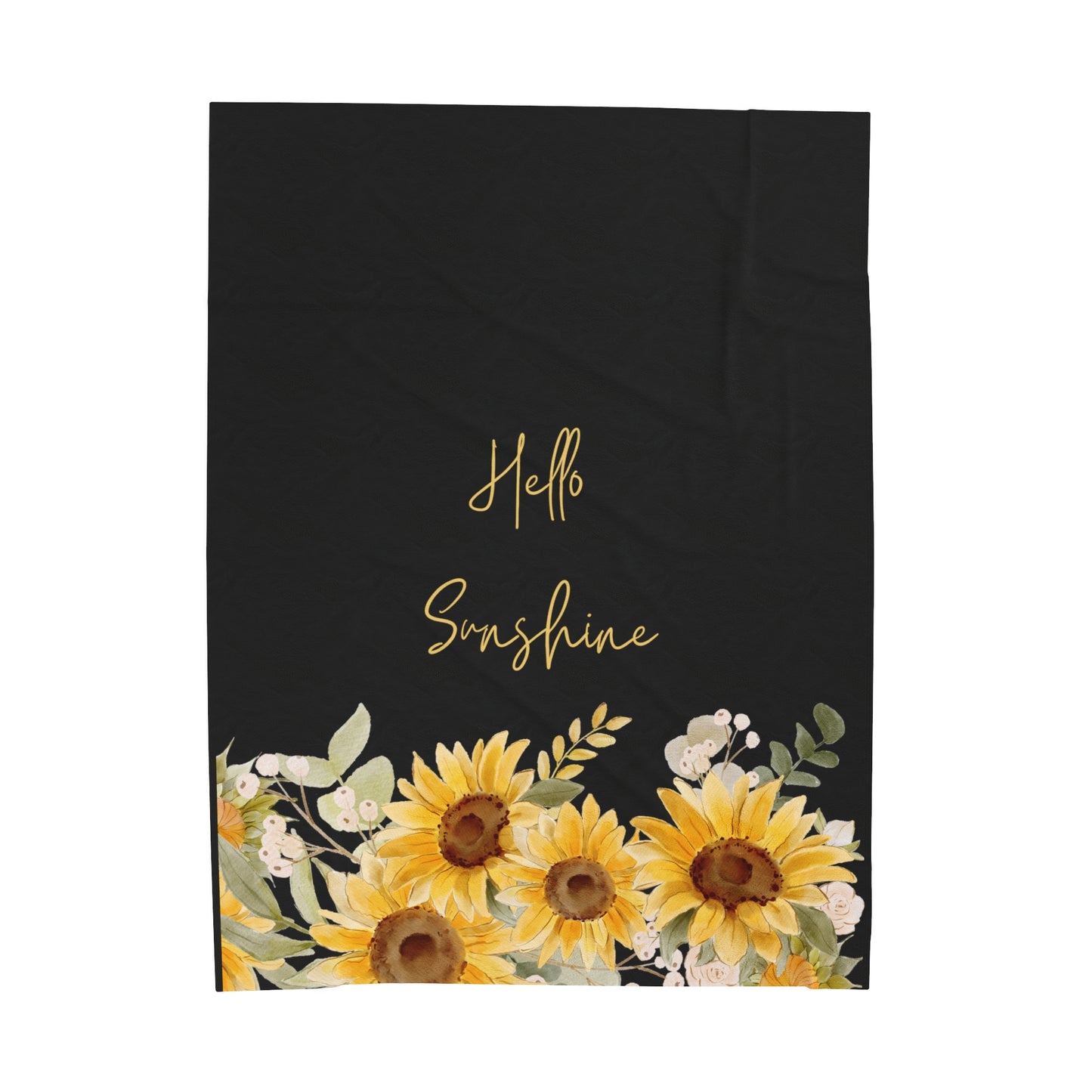 Hello Sunshine - Velveteen Plush Blanket