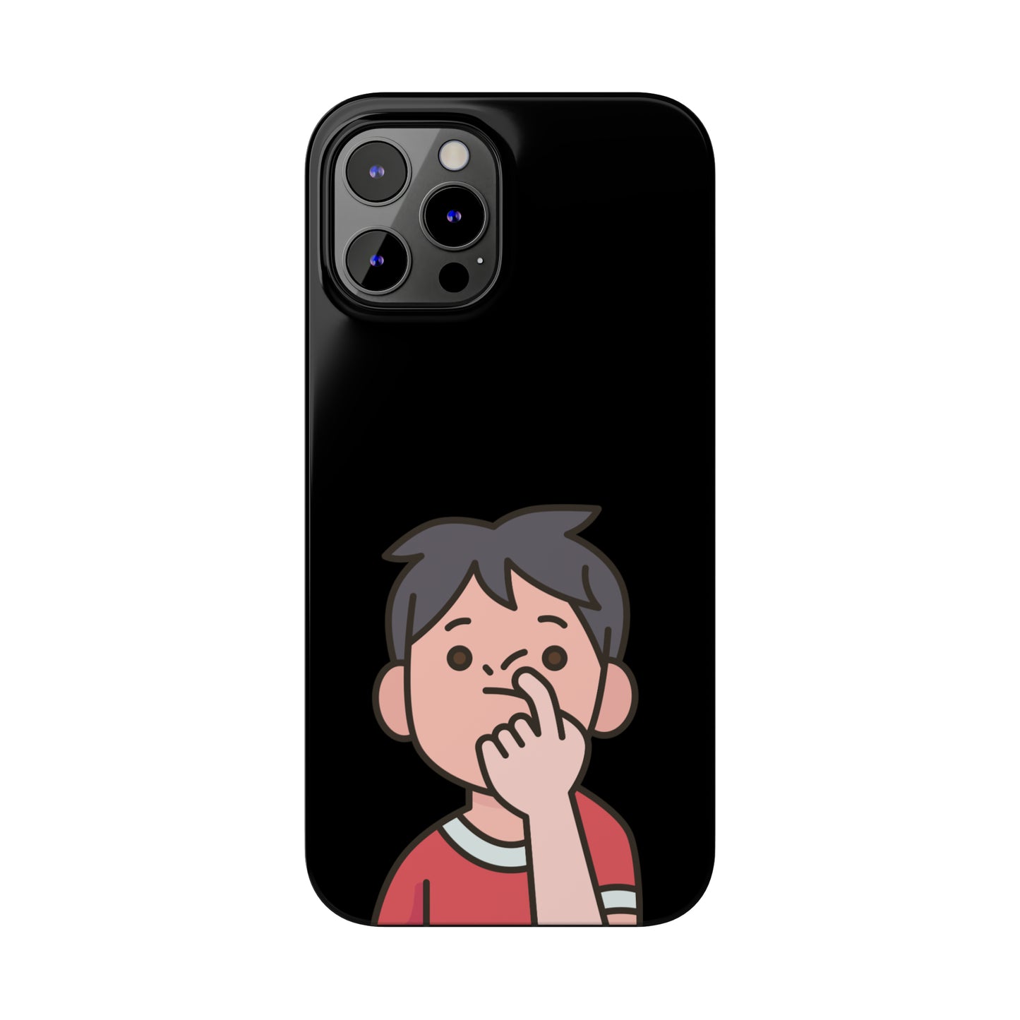 Silly Slim Phone Cases - Boy Picking Nose