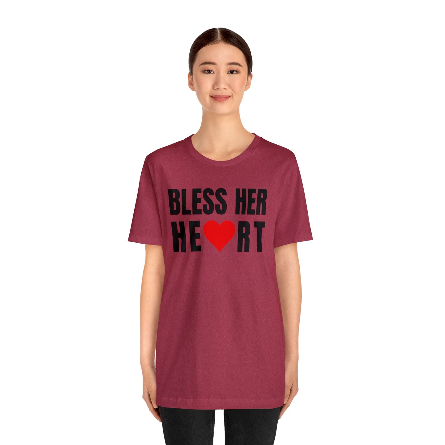 Bless Her Heart - Unisex Jersey Short Sleeve Tee