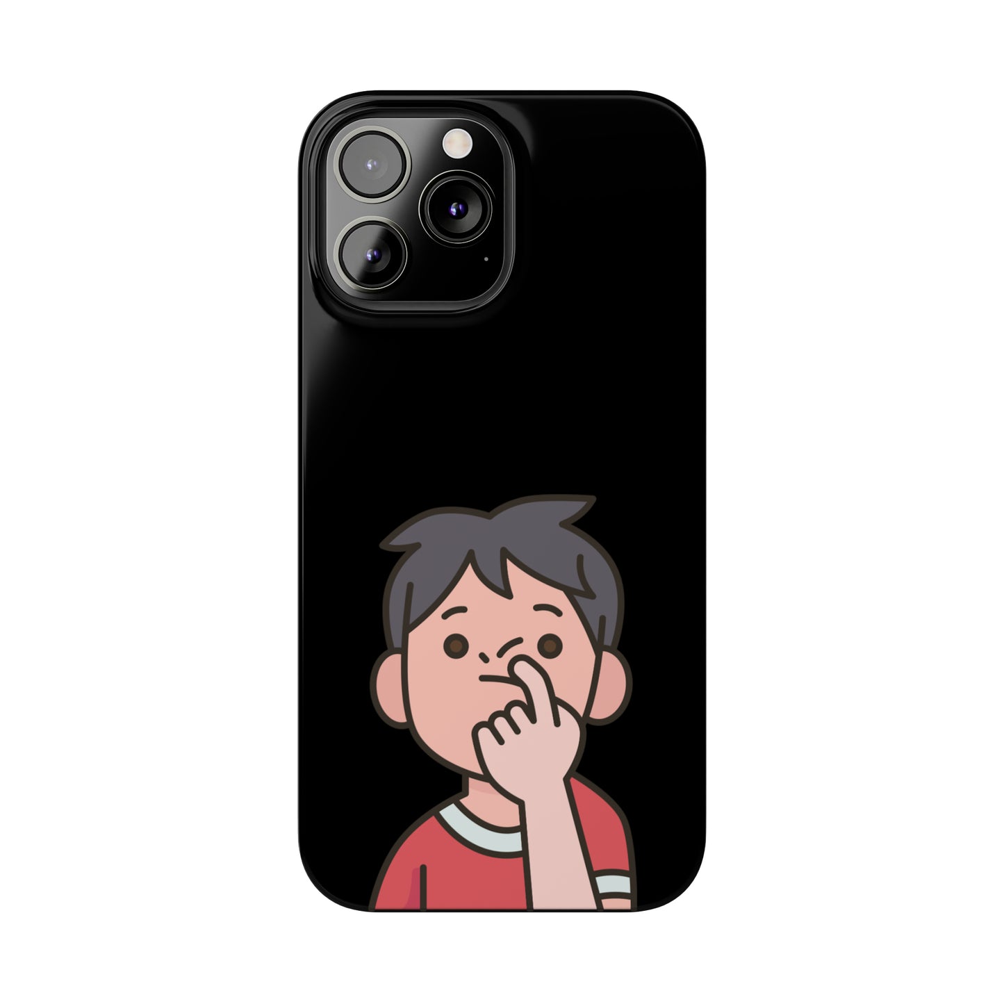 Silly Slim Phone Cases - Boy Picking Nose