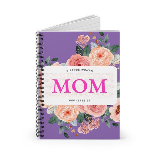 Proverbs 31 Journal - Spiral Notebook - Ruled Line - MOM