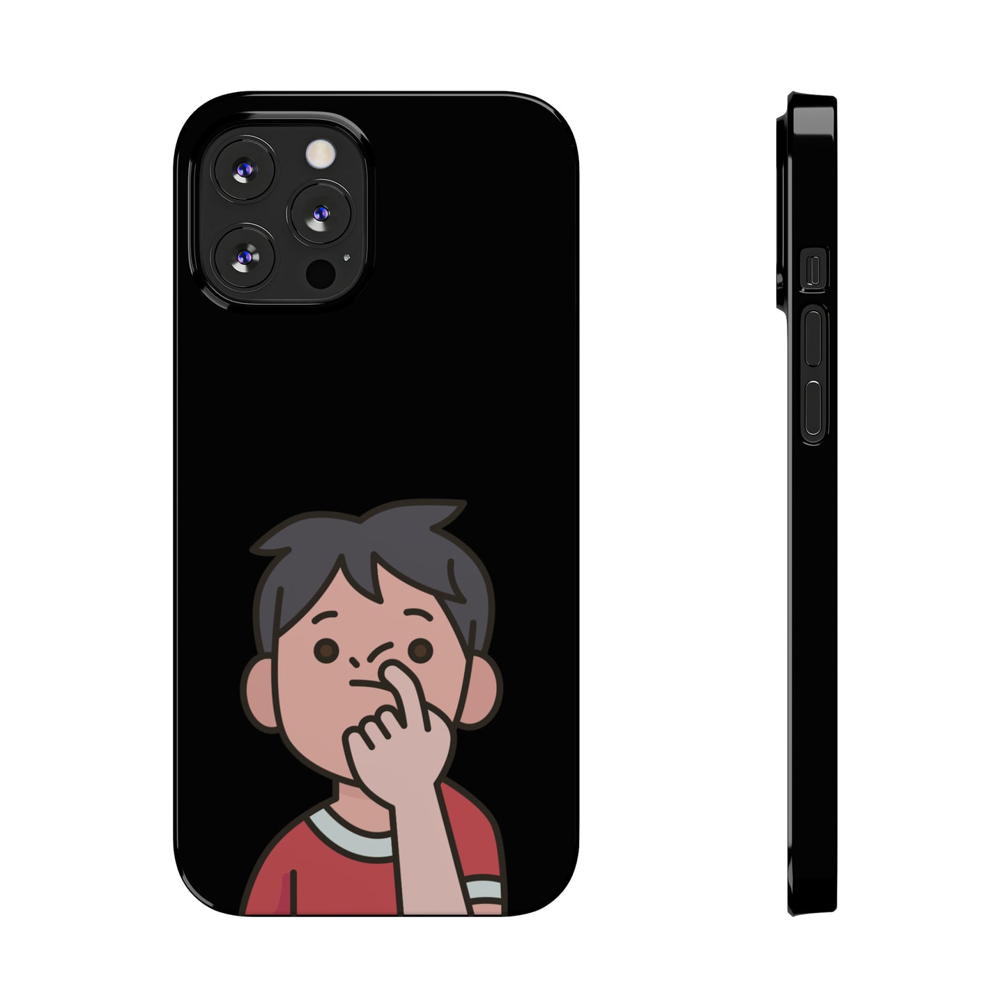 Silly Slim Phone Cases - Boy Picking Nose