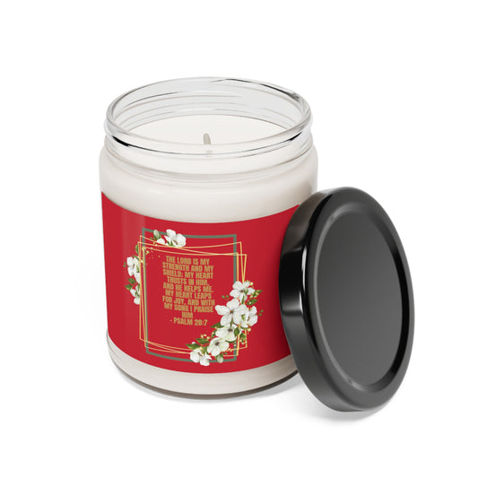 The Lord Is My Strength - Scented Soy Candle, 9oz