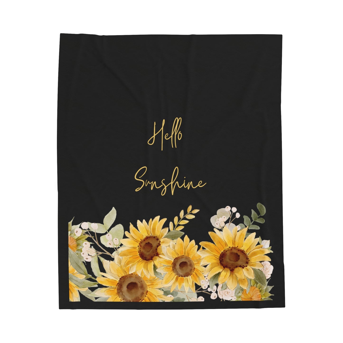 Hello Sunshine - Velveteen Plush Blanket