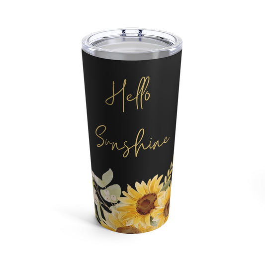 Hello Sunshine Tumbler 20oz - Sunflowers