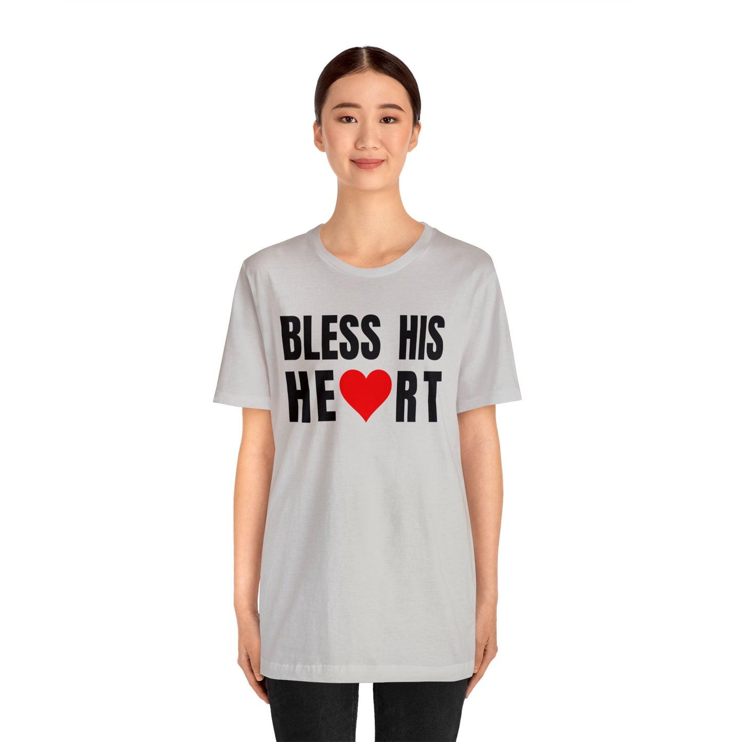 Bless His Heart - Unisex Jersey Short Sleeve Tee