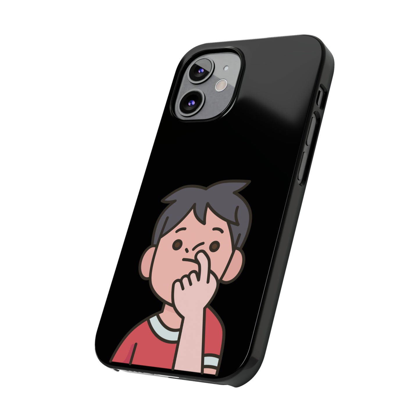 Silly Slim Phone Cases - Boy Picking Nose