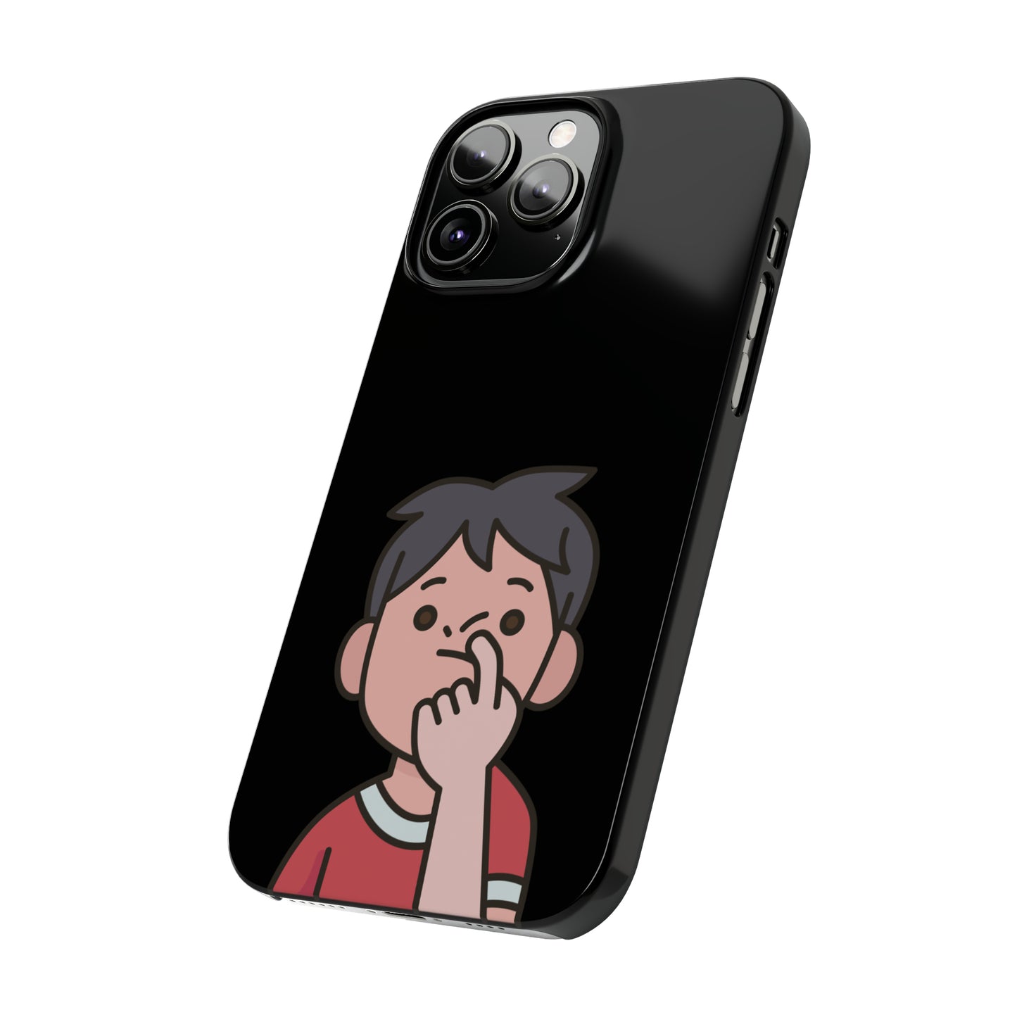 Silly Slim Phone Cases - Boy Picking Nose