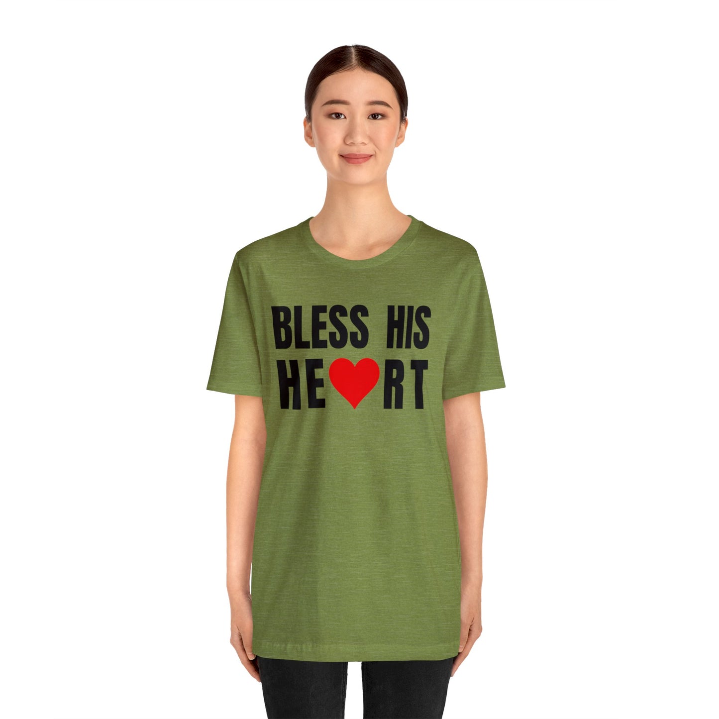 Bless His Heart - Unisex Jersey Short Sleeve Tee