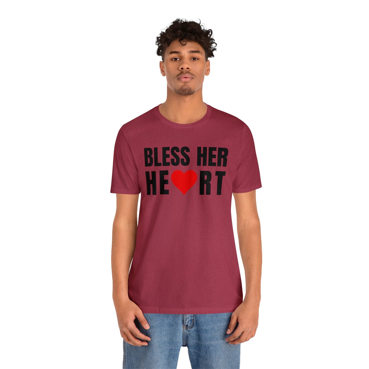 Bless Her Heart - Unisex Jersey Short Sleeve Tee