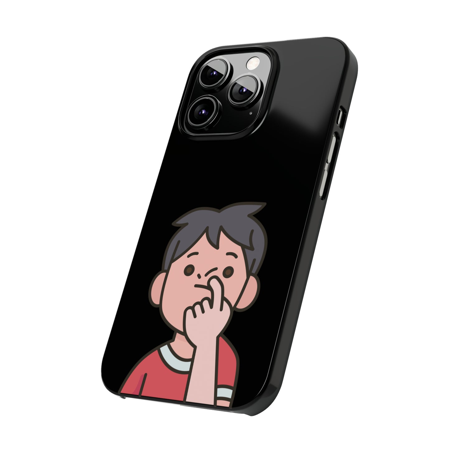 Silly Slim Phone Cases - Boy Picking Nose