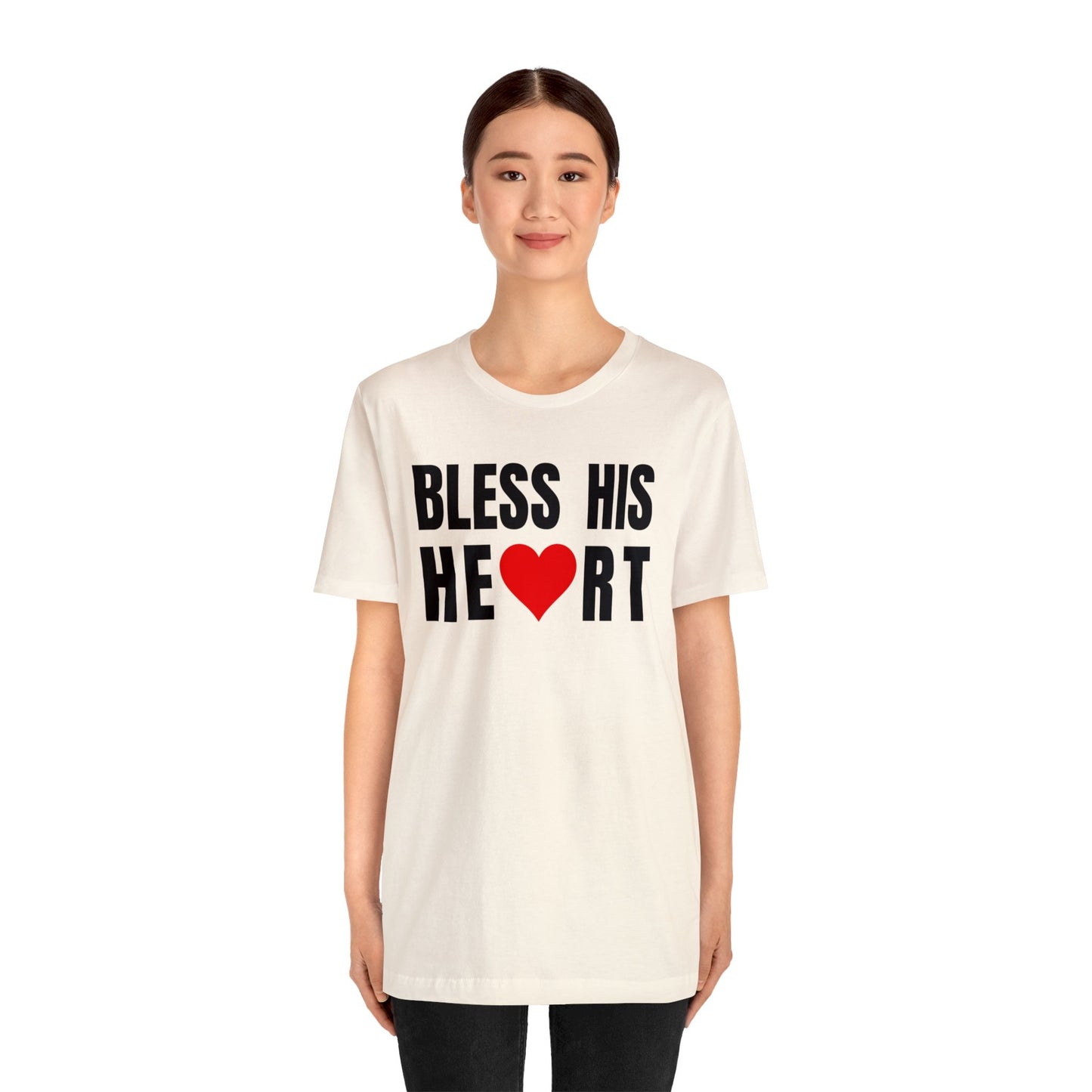 Bless His Heart - Unisex Jersey Short Sleeve Tee