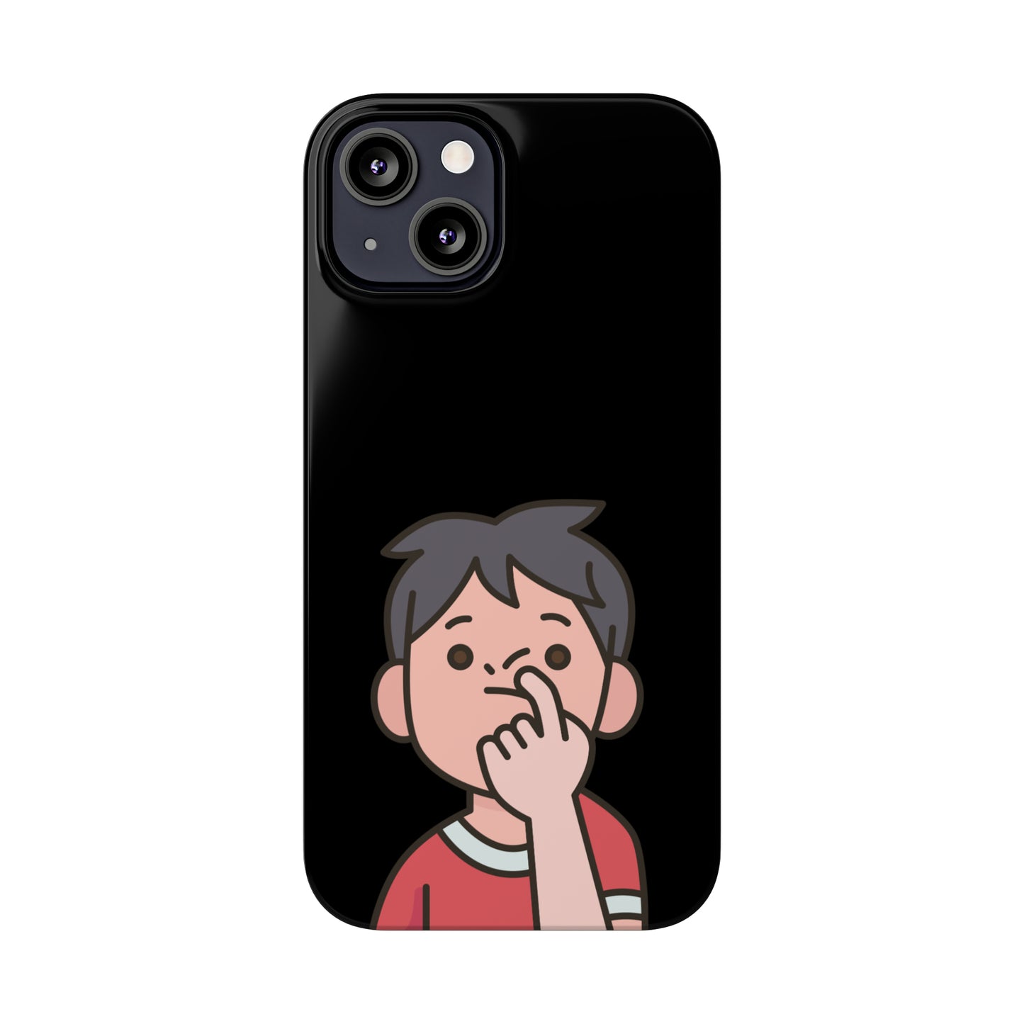 Silly Slim Phone Cases - Boy Picking Nose