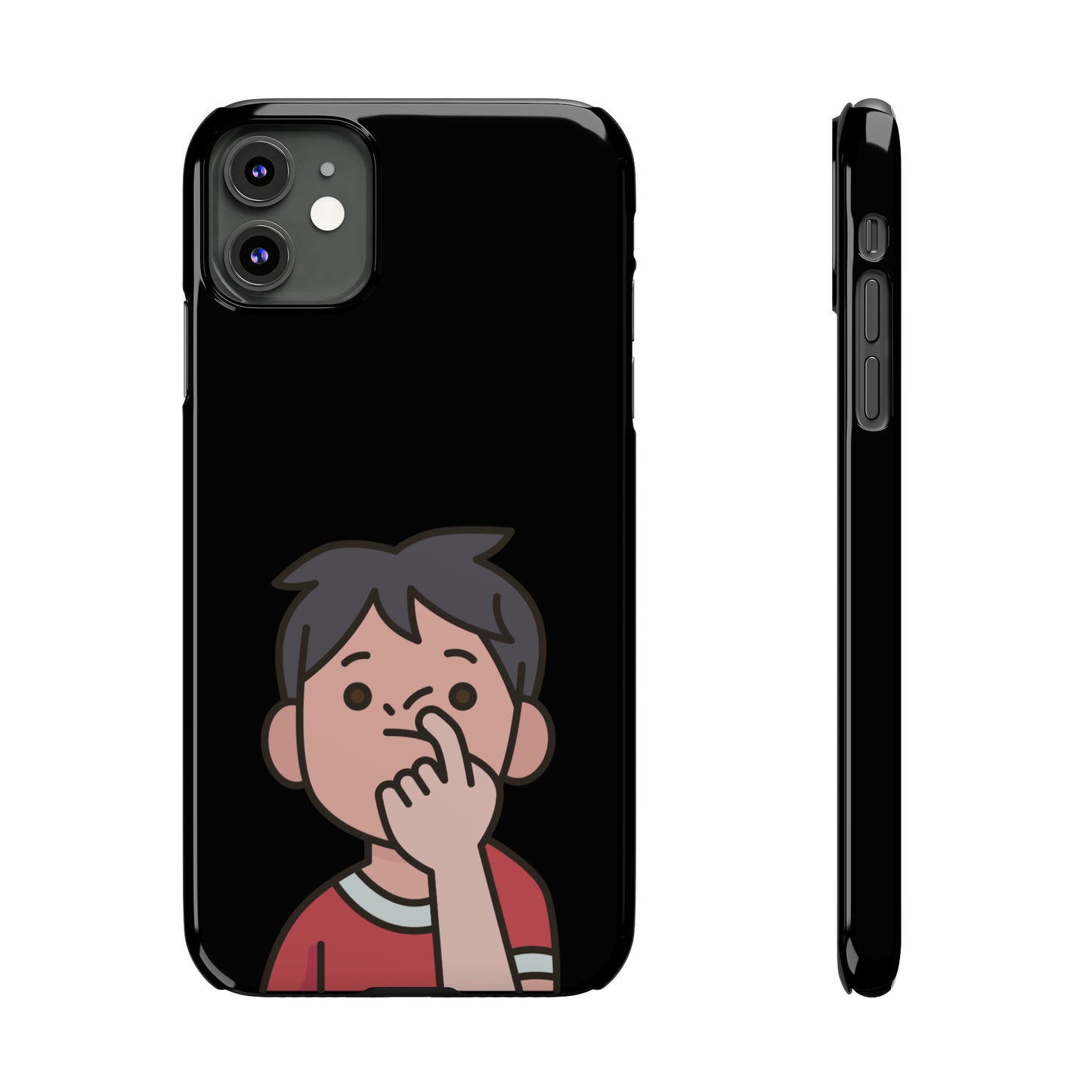 Silly Slim Phone Cases - Boy Picking Nose