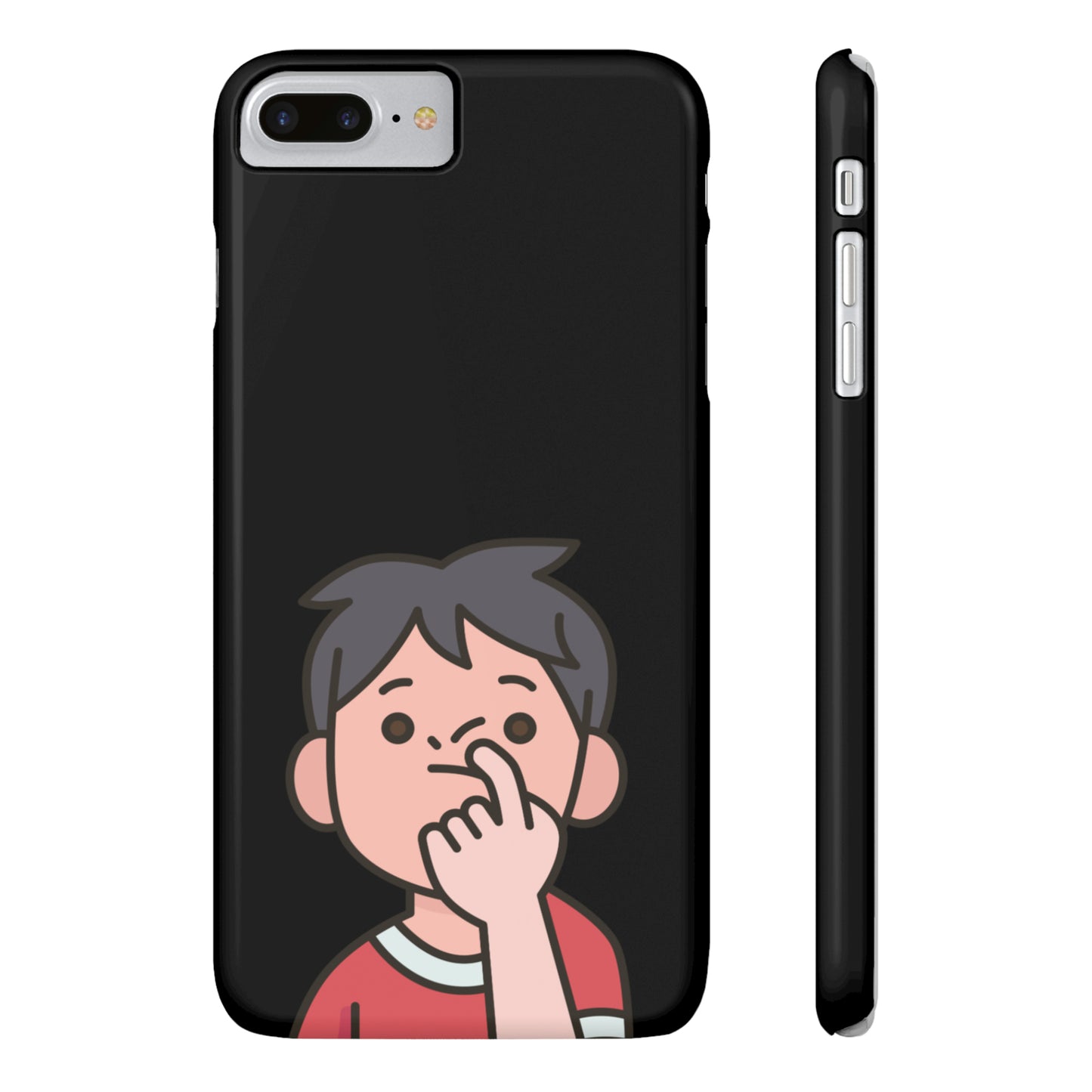 Silly Slim Phone Cases - Boy Picking Nose