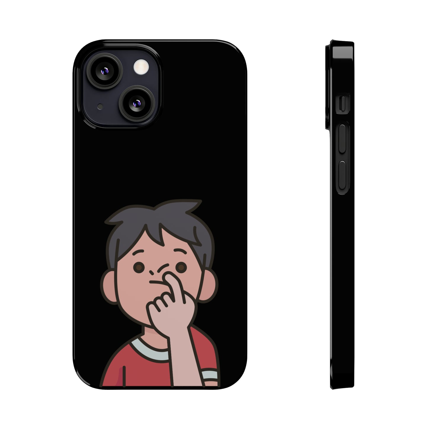 Silly Slim Phone Cases - Boy Picking Nose