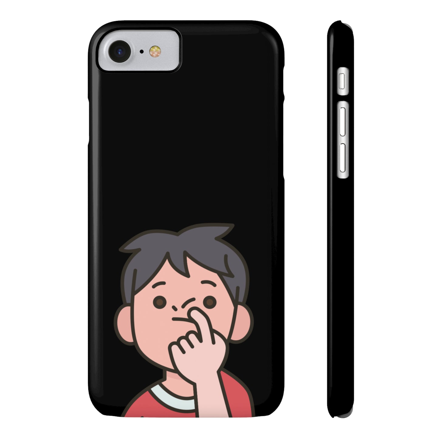 Silly Slim Phone Cases - Boy Picking Nose