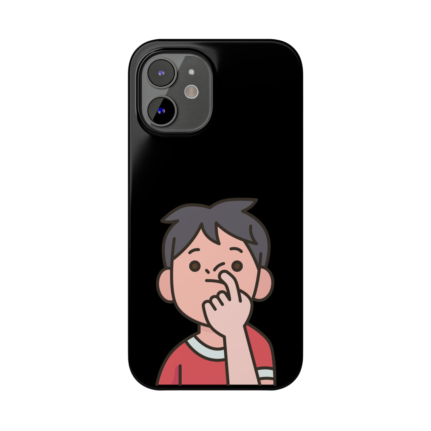 Silly Slim Phone Cases - Boy Picking Nose