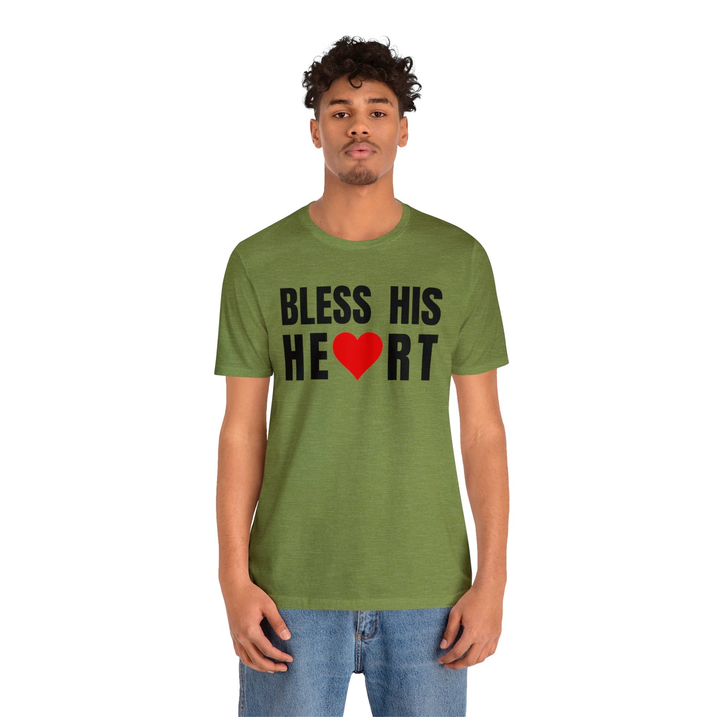 Bless His Heart - Unisex Jersey Short Sleeve Tee