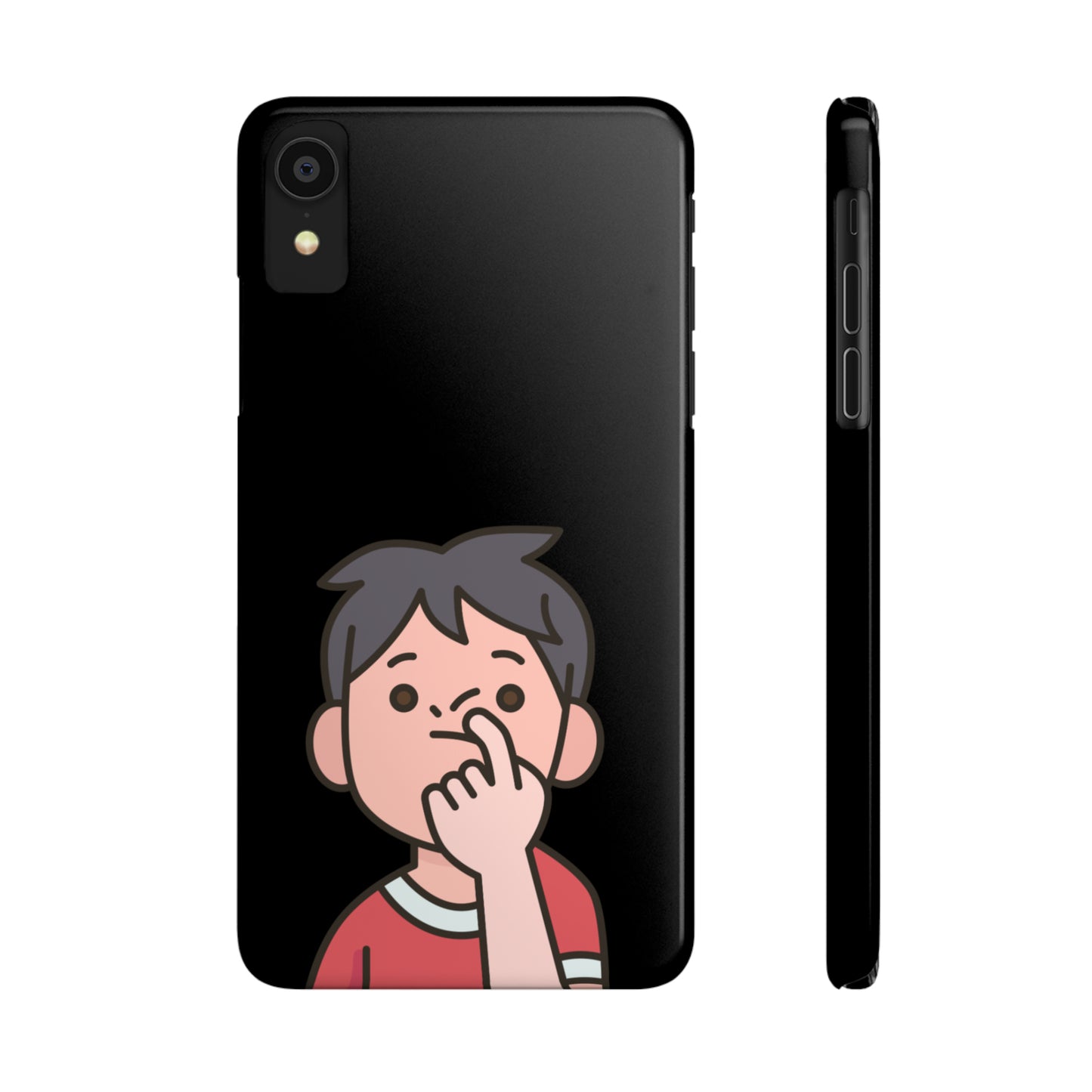 Silly Slim Phone Cases - Boy Picking Nose